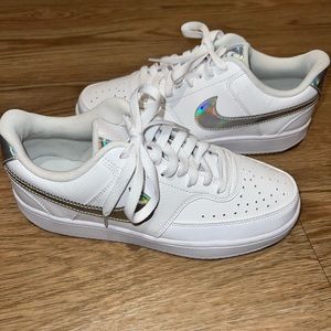 Nike court vision holographic sneakers size 8.5